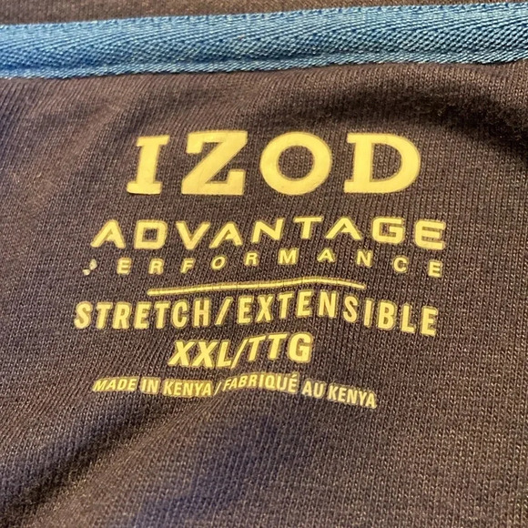 IZOD Advantage Performance 1/4 zip pullover sweater blue men’s size XXL - Picture 4 of 4